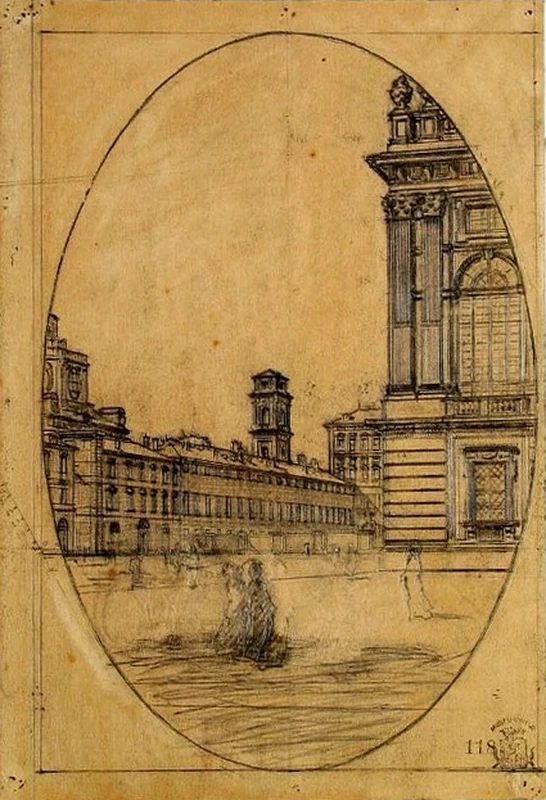 Scorcio di Piazza Castello - Galleria Civica d’Arte Moderna e Contemporanea, Torino